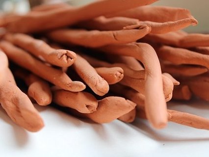 Tonstäbchen oder auch "Würste", Helmut Schrameyer