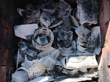 Ergebnisse des Kaminbrands